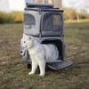 Double Layer Pet Carrier Bag Large Space Portable Outdoor Travel Silent Easy Fit Two Cats Foldable Oxford Fabric Pet Bag