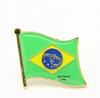 World Flags Enamel Lapel Pin - UK & US Iron Brooch with Drip Glue and Baking Paint Finish.