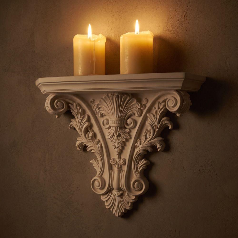 Unique Wall Mounted Shelves Carving Gothic Wall Decor Multi-functional Wall Storage Rack  Bedroom