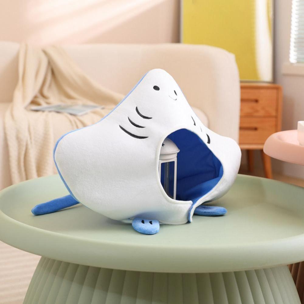 Fish Shape Cartoon Fish Headgear Cute Plush Hat Stingray Costume Hat Halloween Cosplay