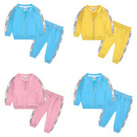 Gold Velvet Children's Autumn/Winter Two-Piece Set for Boys and Girls - Trendy Sweatshirt Outfit
