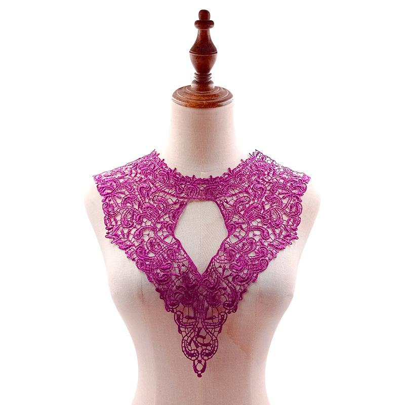 Water Soluble Lace, Embroidery, Polyester Silk, Corsage, Collar, Embroidery Collar, Fake Collar, Back Collar, Chest Opening.