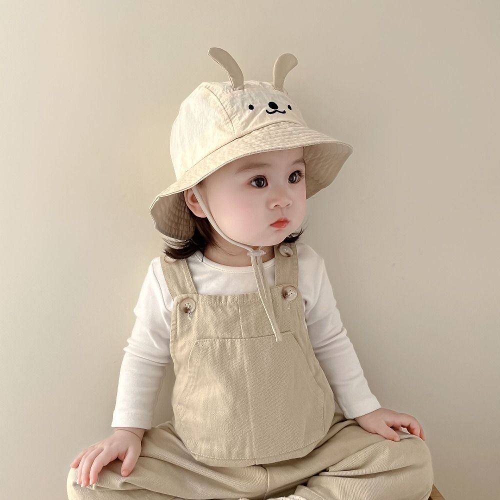 Cute Ear Boys Girls Sunhat Cartoon Animal Fisherman Caps Fashion Baby Bucket Cap  6-24Month