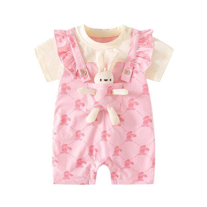 

Кружевной комбинезон для девочек-малышей - летний комбинезон на возраст от 0 до 6 месяцев 90 cm