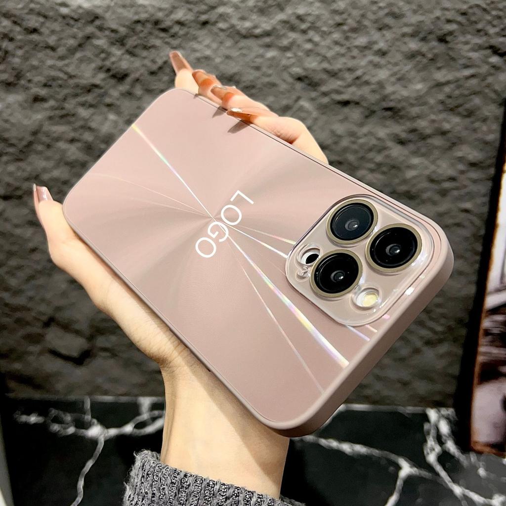 The IPhone16 with Its Dazzling Aurora CD Pattern Is Suitable for The Iphone15 Phone Case and The Apple 14promax Protective Case for Drop Resistance