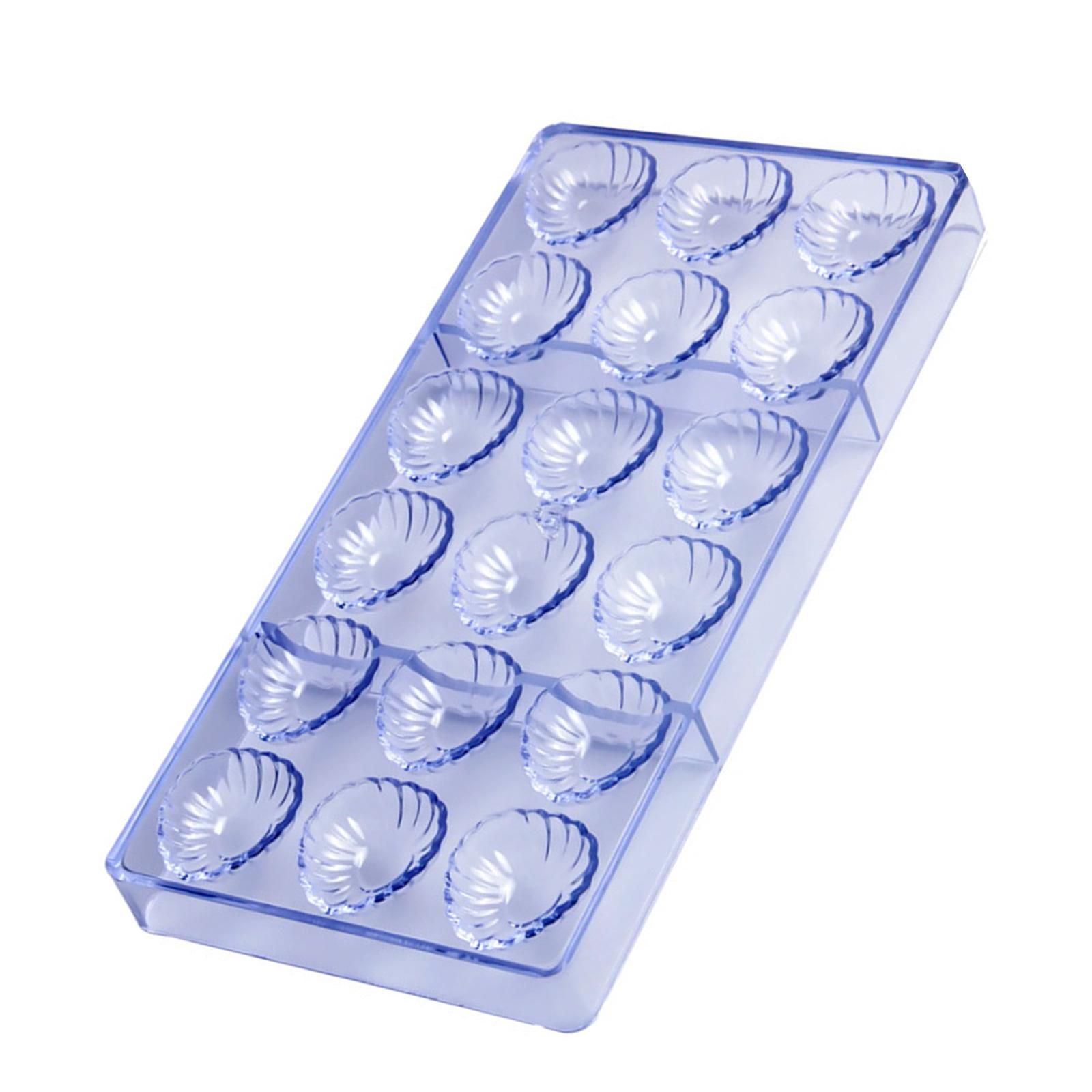 

18-гнездная форма для шоколада в форме ракушки для вечеринок на морскую тематику, антипригарная пластиковая форма для выпечки конфет, креативные формы для десертов