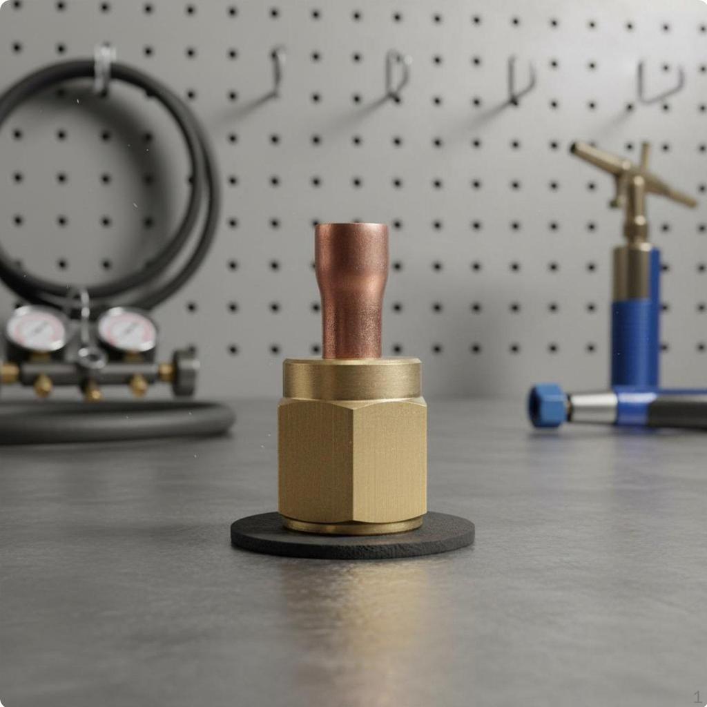 Cooling System Copper Pipe Connector HighPressure Resistant Flared Nut to Sweat Adapter Leak Brass