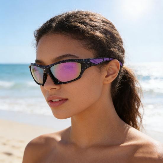 משקפי רכיבה בחוץ הגנת UV עמידים ברוח קלים לגברים נשים משקפי שמש מקוטבים לאופנוע אופניים ספורט משקפיים