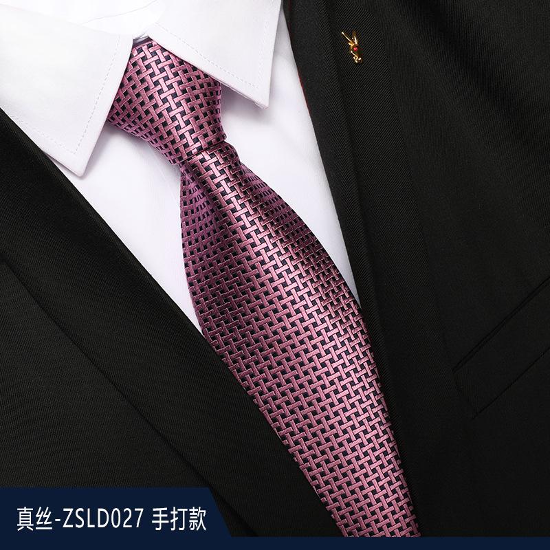 Mulberry Silk Tie New Striped Men'S Formal Wear Professional Work Business Groom Wedding Gift Box Tie