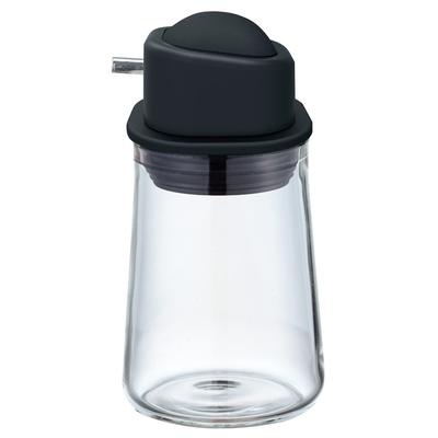 HARIO Soya Sosu Dispenseri, Tek Basmalı Tip, 80ml, Siyah, SYO-100-B
