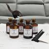 12Pcs Amber Refillable Glass Diffuser Bottles - Empty Essential Oil Aromatherapy Containers for Home DIY & Decor
