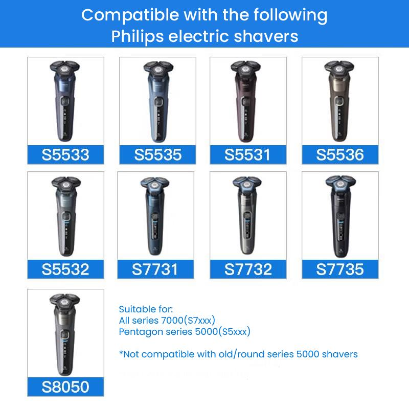 Philips Náhradní holicí hlavy SH71 Vhodné pro pětiúhelníkovou řadu 5000, všechny řady 7000