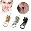 1 Pair Stud Earrings Zipper Style Lightweight Ear Studs Comfortable To Wear Versatile Earrings Jewelry Gift