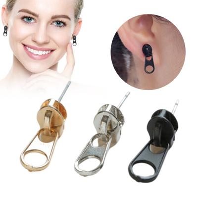 1 Paar Ohrstecker im Reißverschluss-Stil, leichte Ohrstecker, angenehm zu tragen, vielseitige Ohrringe, Schmuckgeschenk
