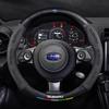 For Subaru STI Brz Wrx Xv Ascent Forester Outback Impreza Legacy Car Suede Carbon Fiber Anti-slip Ventilate Steering Wheel Cover Z10