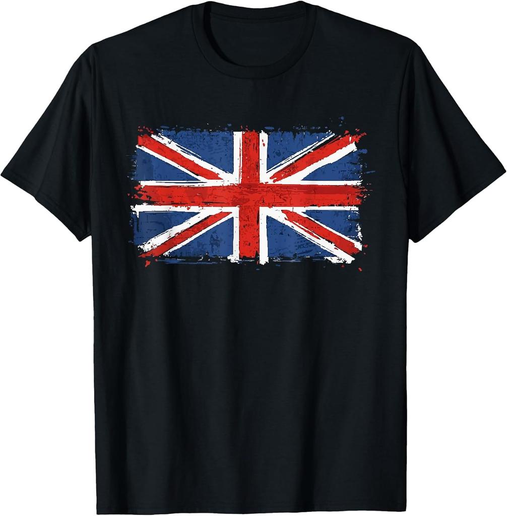 NEW LIMITED! Union Jack British Flag Vintage Grunge Ripped Tee - MADE IN USA