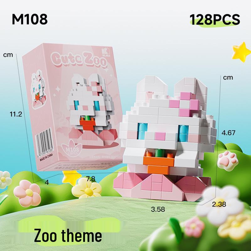 Pirate Anime Character Building Blocks for Kids - Educational Assembly Desktop Ornaments