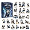 Holiday Countdown Experience 2026 Dog Christmas Advent Calendar, 24-Day Ornaments Calendar with 24 Party Supplies Pcs 2D Acrylic Figures for