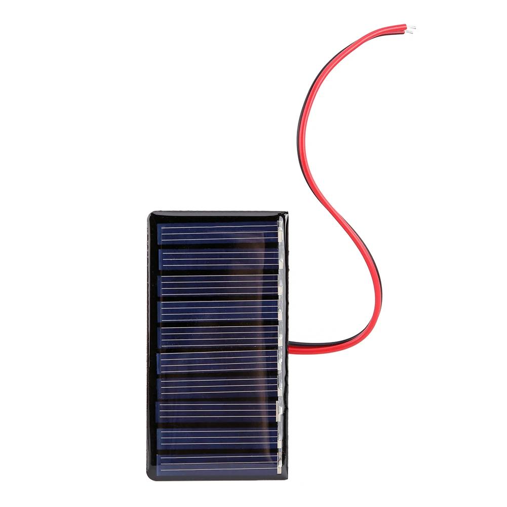 1/2/3 Pcs 0.3W 5V/0.2W 4V Solar Epoxy Panel Polysilicon Board with Wire Mini Solar System Module for Battery Power Charger Solar