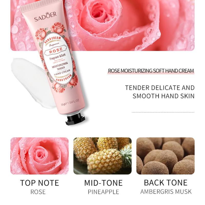 Plant Hand Cream SADOER Plant Essence Hand Cream Moisturizes Skin 30g