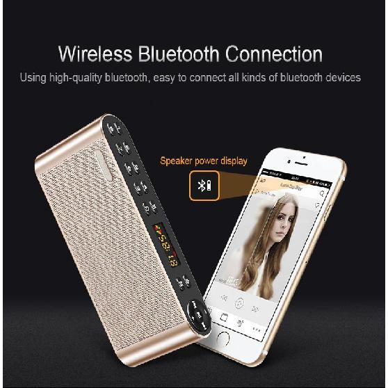 Bluetooth Speaker High-definition Dual Portable Wireless Speakers with Mic TF FM Radio Loudspeakers Sound Box
