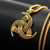 Nordic Vikings Necklace Legend Odin Horn and Dragon Pendant Necklace
