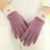 Women Autumn Winter Keep Warm Touch Screen Thin Plus Cashmere Solid Simple Style Gloves Cycling Drive Fashion Elegant Windproof