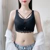 Lace Lingerie Women's Adjustable Bra Thin Breathable Gathering and Seamless Bra Push Up Bra