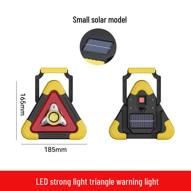 Solar Rechargeable Car Tripod LED Warning Light