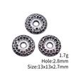 Circle Flat Position Spacer Beads Alloy Blank Disc Bulk Beaded Jewelry Making Supplies For DIY Charm
