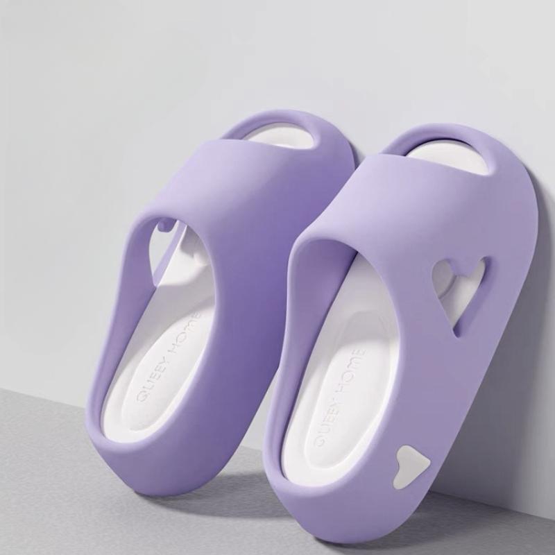 House Slipper Flip Flop Women Love Heart Platform Cloud Outdoor Indoor Summer Soft Sandal Slides Ladies Home Hotel Shoe Flat EVA