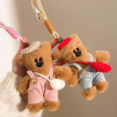 Pendant Plush Batch Bean Bear Kt Cat Keychain Couple Book Bag Mobile Phone Pendant