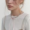 LOVE ME MONSTER Bebe Sheer Ribbon Chain Necklace (L241MNK090)