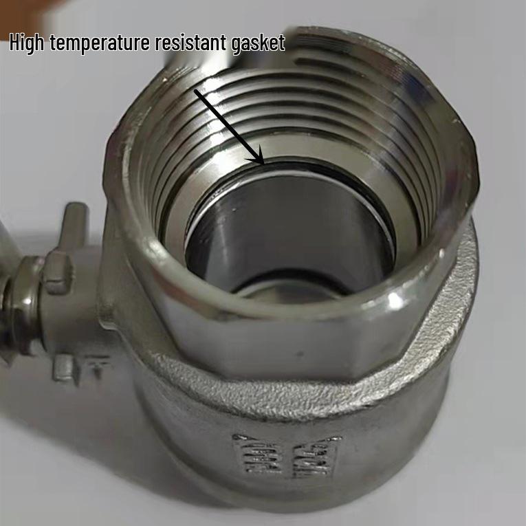 304 Stainless Steel High Temp Resistant DN15 Boiler Steam Full Bore High Flow Ball Valve