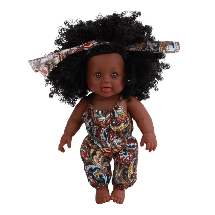 12in African American for Doll for Baby Girls Boys with Black Skin that Looks Re