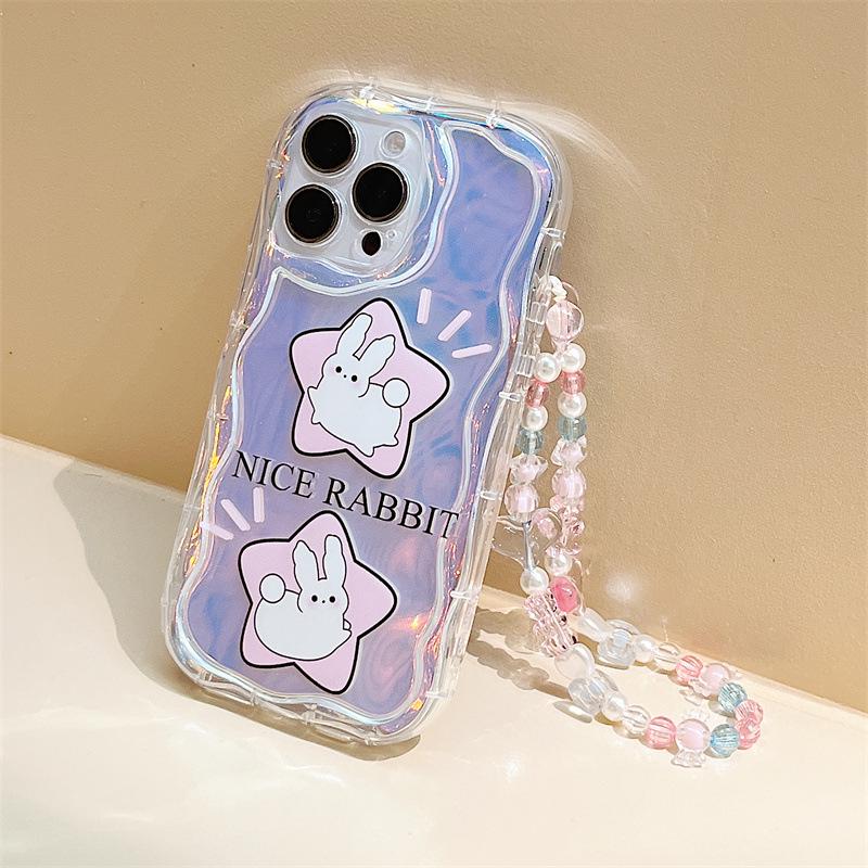 Zhitai Cream Pattern Bracelet Case for iPhone 16 Pro Max/15/14/12 Pro