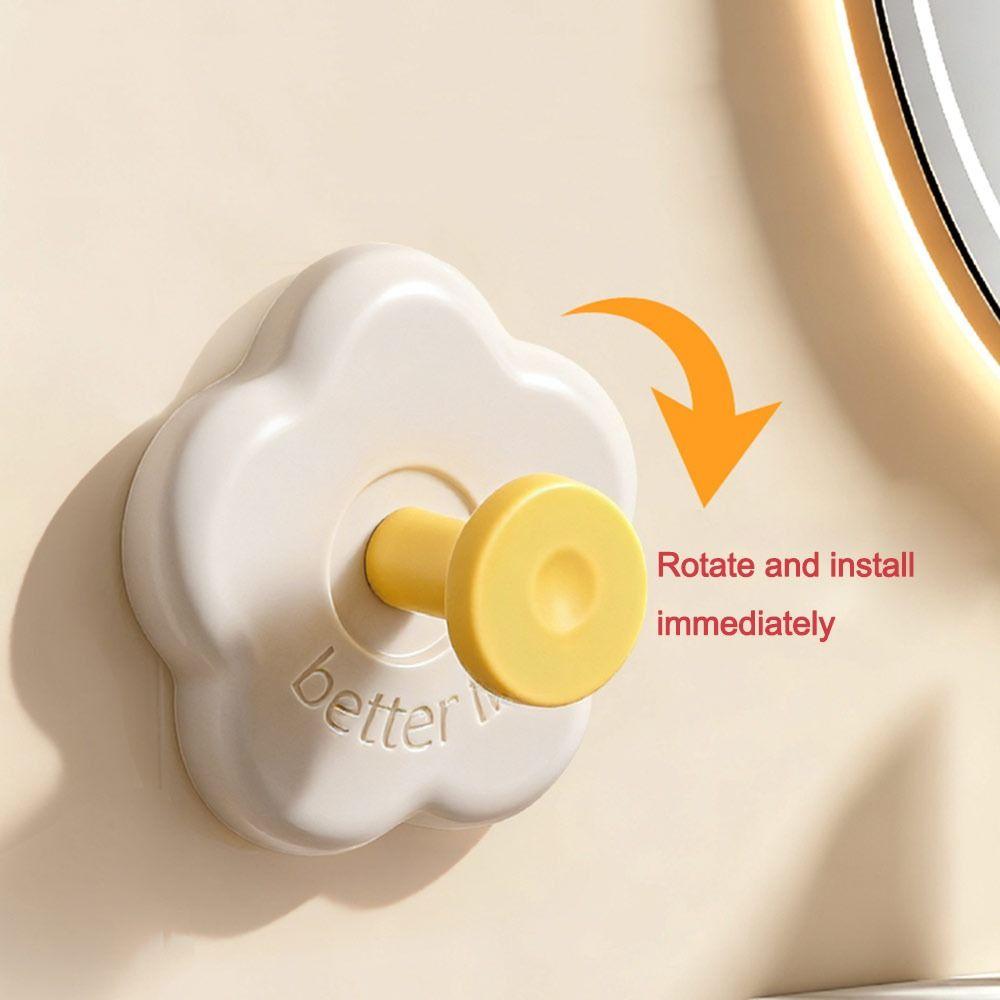1/2Pcs Punch-Free Suction Cup Hook Wall Mount Reusable Dopamine Adhesive Hooks Heavy Duty Foldable Design Room Door Coat Hooks