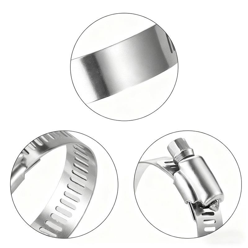 40-Piece Adjustable Worm Gear Hose Clamp Set for Pipes