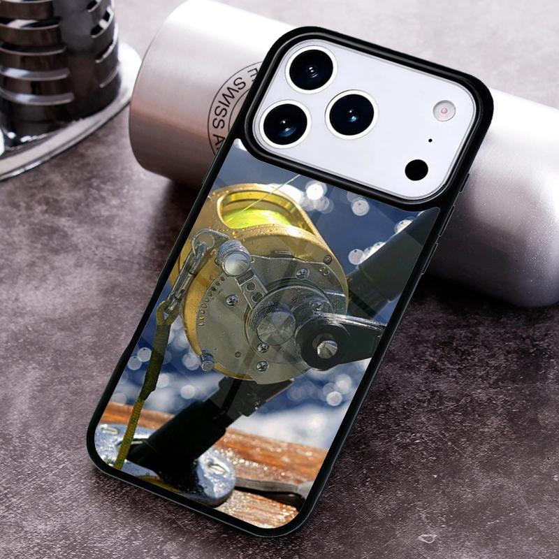 Fishing Rod Phone Case for iPhone 17 16 15 Pro Max Air 14 13 12 11 Plus Shockproof Cover