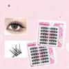 LuxeFlutter - Natural Crisscross Cluster Glue-Free False Eyelashes