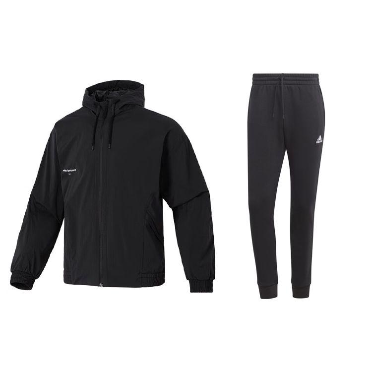

Adidas Entrada 22 Буквенный Логотип Спортивная Повседневная Куртка С Капюшоном Трикотажные Спортивные Штаны Повседневный Спортивный Костюм Мужская Спортивная Одежда Черный IP4980+IB4023 XL