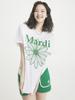 [mardimercredi] T-Shirt Flower Mardi White Green