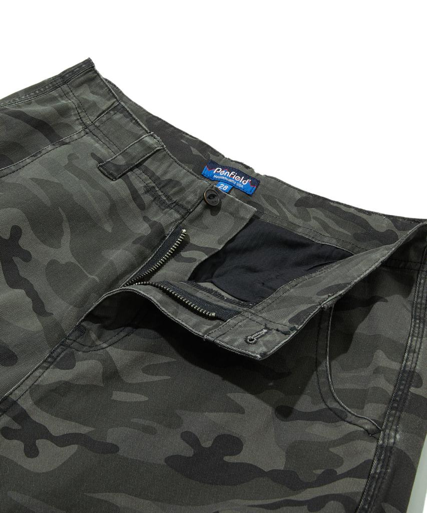 PENFIELD Camo Cargo Barrel Trousers Charcoal_Fs2Wp07U