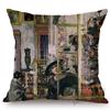 French Painter Edouard Vuillard Abstract Impressionism Home Decorative Oil Painting Sofa Throw Pillow Cases Linen Cushion Cover