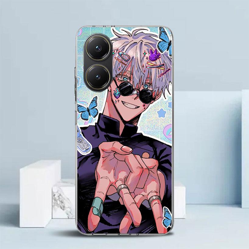 Kaisen J-Jujutsu Gojo Satoru Phone Case For Xiaomi Poco F7 Ultra X5 X6 X7 Pro M7 Redmi 15C 15 13C 13 12C 12 10C 10 10A 9 9C 9A 9
