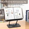 360-Degree Rotating Multi-Purpose Foldable Aluminum Alloy Bookend Comfortable Bookstand Bookshelf Table for Easy Reading