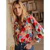 Summer fashion new printed women's long-sleeved shirt