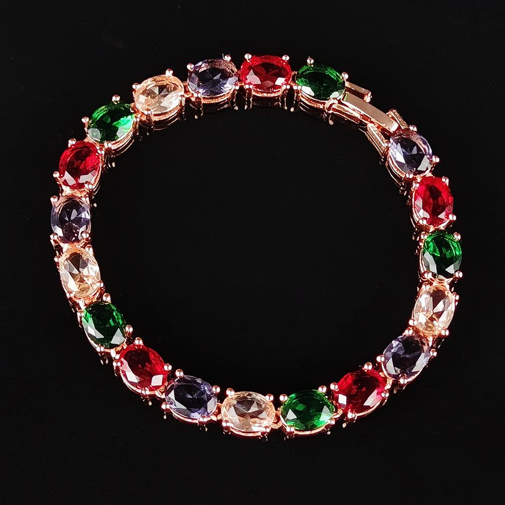 Popular Rose Gold Irregular Design Women's Luxury Bracelet - Colorful European & American Style