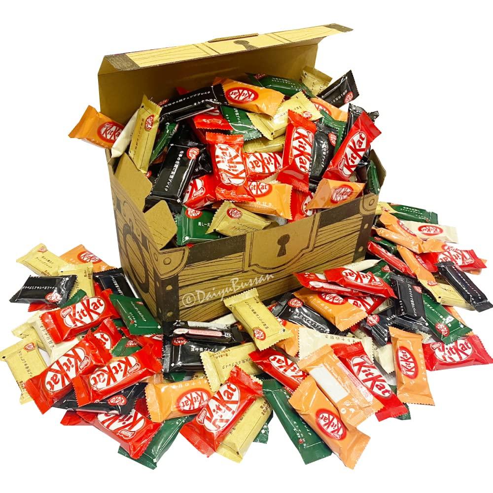 Kit Kat Assorted Set 6 Types 100 Bags Variety Treasure Box Gift Large Capacity Mini Assortment Popular Bulk Enjoyment Purchaseadult Purchase Random