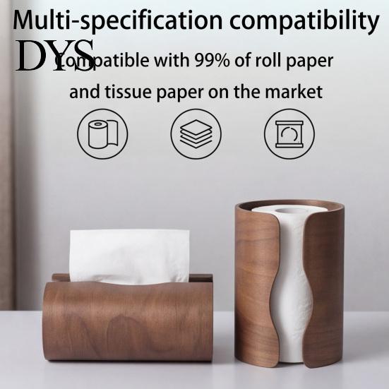 Reusable Paper Holder for Home Decor Tissue Box Holder, Natural Wood Storage Organizer, Decorative Rectangular Functional Students Dispenser,